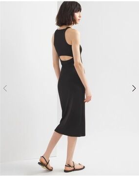 WHBM® FORME Rib Cutout Midi Dress, size XXS, NWT